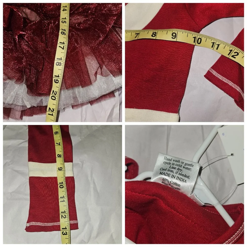 Ooh! La, La! Couture Dress Girl's 4T Red White NEW